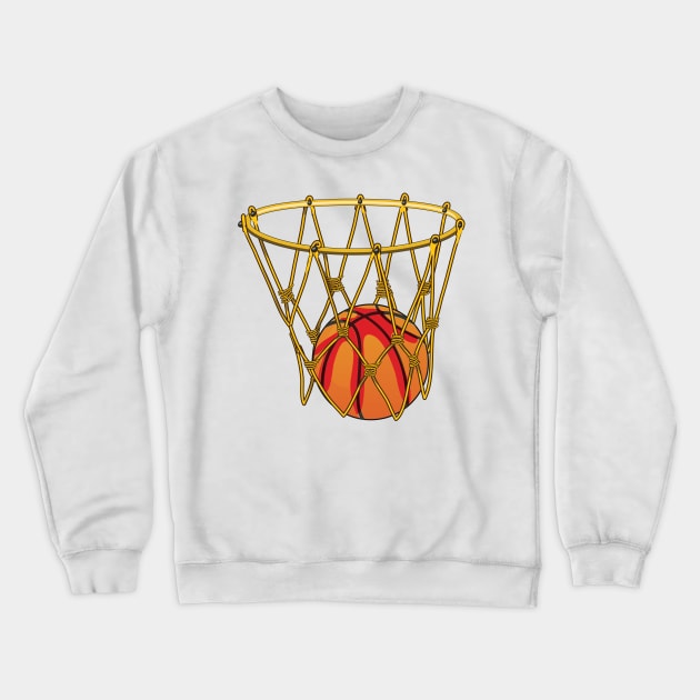 Basketball Hoop Crewneck Sweatshirt by nickemporium1